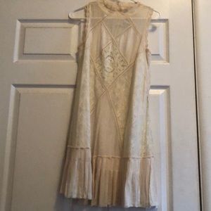 Ivory Free People Lace Dress - Size XS